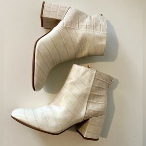 Franco Sarto - Tina2 Ankle Croc Boot in Cream